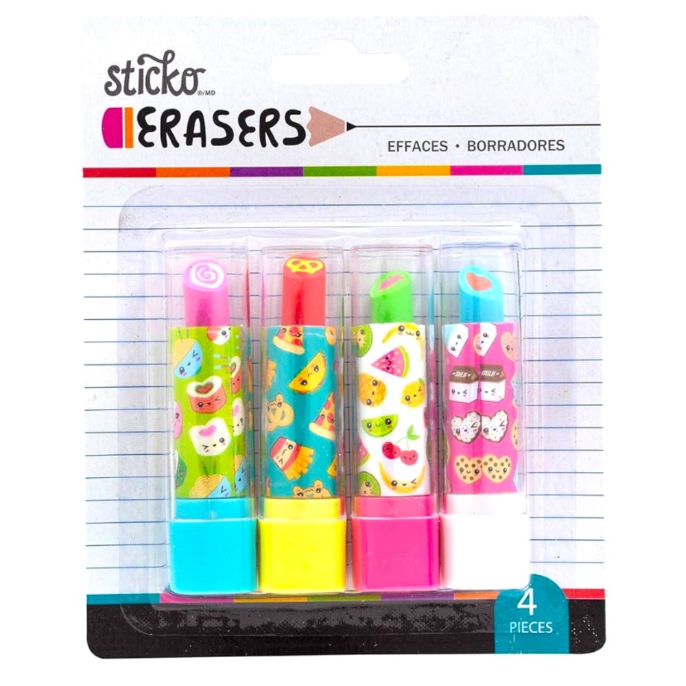 Colorful Erasers Set